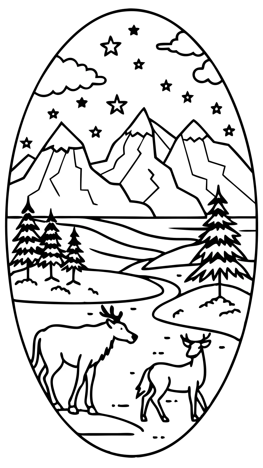 Página para colorear de Alaska